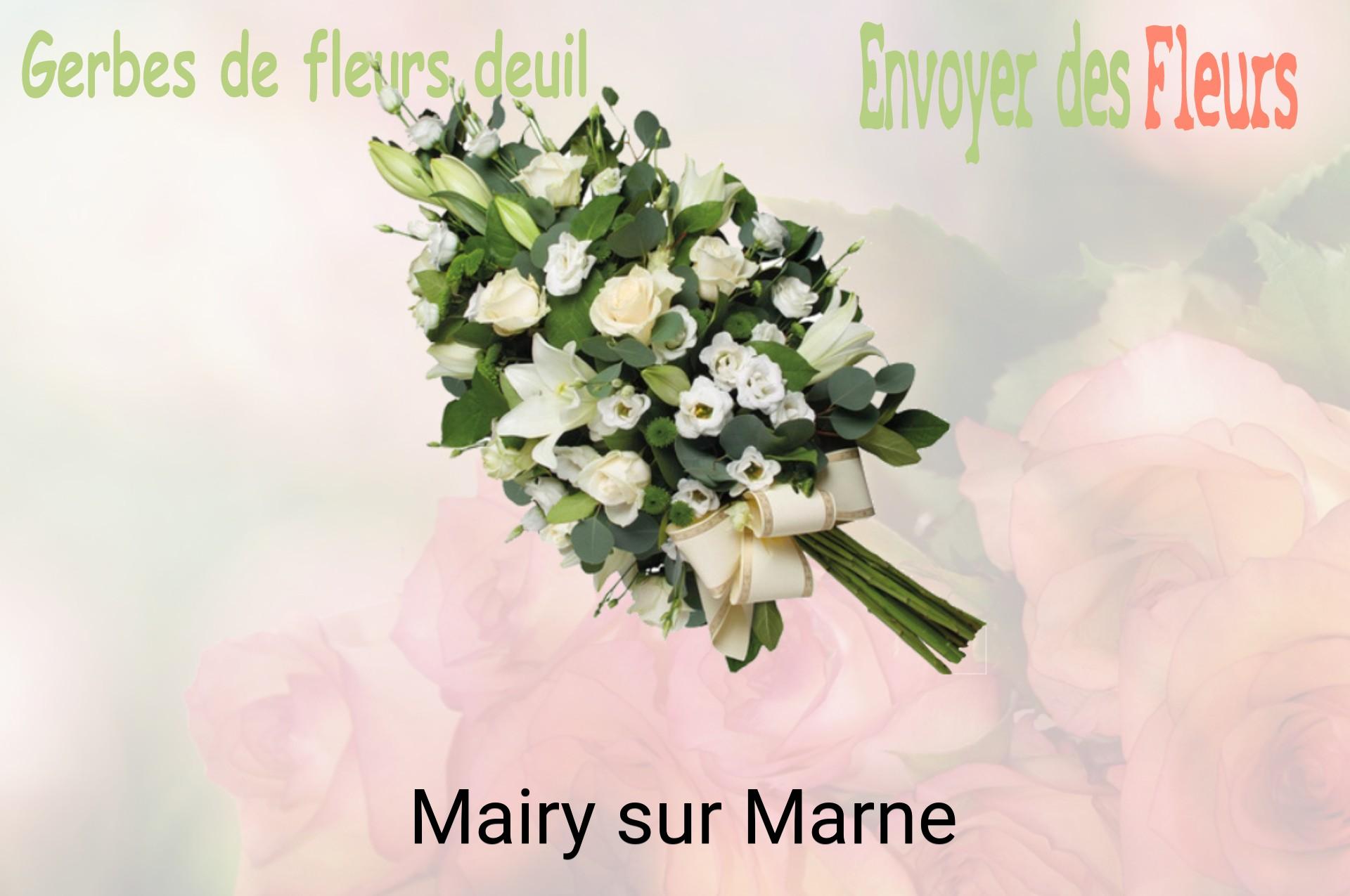 Gerbe de fleurs de deuil livrée à Mairy-sur-Marne